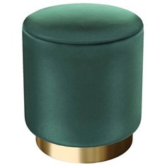 Пуф малый Hollywood Gold. Цвет Изумрудный. Мягкий пуфик. Пуф в прихожую, для спальни, для гостиной, для детской. Supera Luxemebel