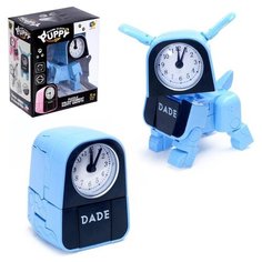 Робот-часы DADE TOYS "Щенок", трансформируется в будильник, работает от батареек