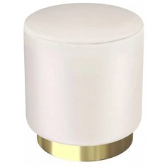 Пуф малый Hollywood Gold. Цвет Жемчужный. Мягкий пуфик. Пуф в прихожую, для спальни, для гостиной, для детской. Supera Luxemebel