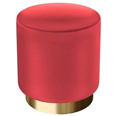 Пуф средний Hollywood Gold. Цвет Красный. Мягкий пуфик. Пуф в прихожую, для спальни, для гостиной, для детской. Supera Luxemebel
