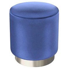 Пуф малый Hollywood Silver. Цвет Синий. Мягкий пуфик. Пуф в прихожую, для спальни, для гостиной, для детской. Supera Luxemebel