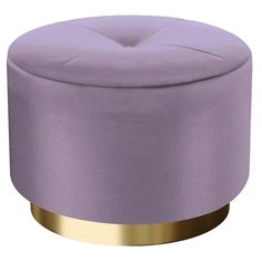 Пуф большой Hollywood Gold. Цвет Фиолетовый. Мягкий пуфик. Пуф в прихожую, для спальни, для гостиной, для детской. Supera Luxemebel