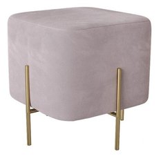 Пуфик Dream. Велюр. Пыльная роза. Мягкий пуфик, квадратный пуф, пуф в прихожую, пуфик в спальню, пуф в коридор. Supera Luxemebel
