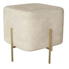 Пуфик Dream. Кремовый. Мягкий пуфик/квадратный пуф/пуф в прихожую/пуфик в спальню/пуф в коридор. Антивандальная замшевая ткань. Supera Luxemebel