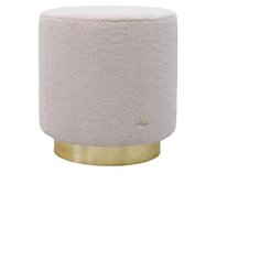 Пуфик Husky. Искусственный мех. Светло-серый. Мягкий пуфик, квадратный пуф, пуф в прихожую, пуфик в спальню, пуф в коридор. Supera Luxemebel