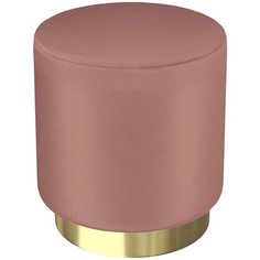 Пуф средний Hollywood Gold. Цвет Темно-пудровый. Мягкий пуфик. Пуф в прихожую, для спальни, для гостиной, для детской. Supera Luxemebel