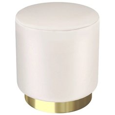 Пуф средний Hollywood Gold. Цвет Жемчужный. Мягкий пуфик. Пуф в прихожую, для спальни, для гостиной, для детской. Supera Luxemebel