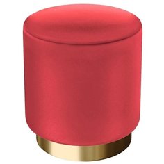 Пуф малый Hollywood Gold. Цвет Красный. Мягкий пуфик. Пуф в прихожую, для спальни, для гостиной, для детской. Supera Luxemebel