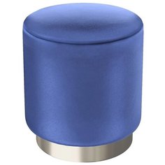 Пуф средний Hollywood Silver. Цвет Синий. Мягкий пуфик. Пуф в прихожую, для спальни, для гостиной, для детской. Supera Luxemebel