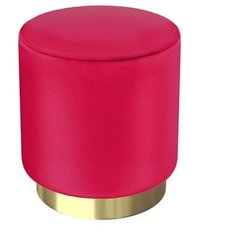Пуф малый Hollywood Gold. Цвет Ярко-розовый. Мягкий пуфик. Пуф в прихожую, для спальни, для гостиной, для детской. Supera Luxemebel