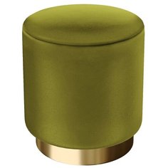 Пуф средний Hollywood Gold. Цвет Оливковый. Мягкий пуфик. Пуф в прихожую, для спальни, для гостиной, для детской. Supera Luxemebel