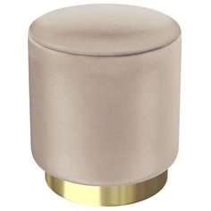 Пуф малый Hollywood Gold. Цвет Бежевый. Мягкий пуфик. Пуф в прихожую, для спальни, для гостиной, для детской. Supera Luxemebel