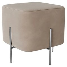Пуфик Archy. Бежевый. Мягкий пуфик/квадратный пуф/пуф в прихожую/пуфик в спальню/пуф в коридор. Антивандальная замшевая ткань. Supera Luxemebel