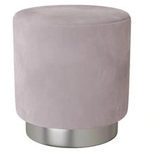 Пуф средний Hollywood Silver. Цвет Пыльная роза. Мягкий пуфик. Пуф в прихожую, для спальни, для гостиной, для детской. Supera Luxemebel