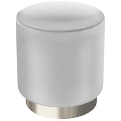 Пуф средний Hollywood Silver. Цвет Светло-серый. Мягкий пуфик. Пуф в прихожую, для спальни, для гостиной, для детской. Supera Luxemebel