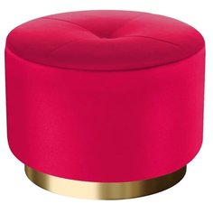 Пуф большой Hollywood Gold. Цвет Ярко-розовый. Мягкий пуфик. Пуф в прихожую, для спальни, для гостиной, для детской. Supera Luxemebel