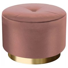 Пуф большой Hollywood Gold. Цвет Темно-пудровый. Мягкий пуфик. Пуф в прихожую, для спальни, для гостиной, для детской. Supera Luxemebel