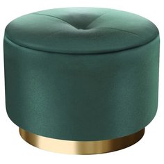 Пуф большой Hollywood Gold. Цвет Изумрудный. Мягкий пуфик. Пуф в прихожую, для спальни, для гостиной, для детской. Supera Luxemebel