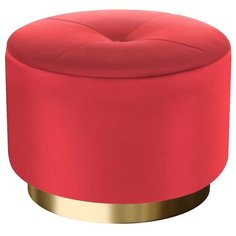 Пуф большой Hollywood Gold. Цвет Красный. Мягкий пуфик. Пуф в прихожую, для спальни, для гостиной, для детской. Supera Luxemebel
