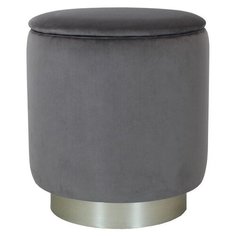 Пуф Rocky с хранением. Цвет Серый. Мягкий пуфик. Пуф в прихожую, для спальни, для гостиной, для детской. Supera Luxemebel