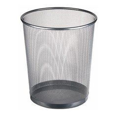 Корзина для бумаг серая 16л, 29.5х24х33.5 см PERFECTO LINEA REDONDA