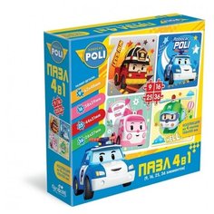 Пазл 4 в 1 Робокар Поли. Рядом с друзьями Origami