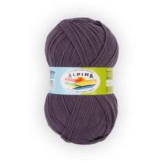 Пряжа Alpina "VERA" 55% акрил, 45% хлопок №46 т.серо-фиолетовый - 5 мотков по 100 г