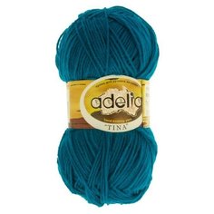 Пряжа Adelia "TINA" 100% акрил №059 морская волна - 5 мотков по 100 г