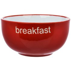 Салатник HomeStar Брекфаст красный 14 см