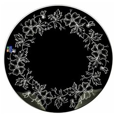 Тарелка обеденная NinaGlass Лара черная 26 см