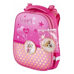 Ранец BRAUBERG PREMIUM, 2 отделения, с запасным патчем, "Happy kitten", 38х29х16 см, 229896