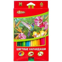 Карандаши цветные №1 School "ColorPics", 36 цветов, трехгранные с точилкой