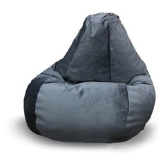Кресло МИНИ Мустанг серый Kreslo Puff