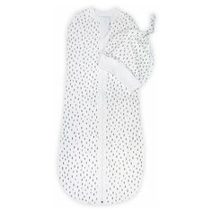 Пеленка (кокон на молнии) с шапочкой Amarobaby (Soft Hugs) 56/68 Черточки