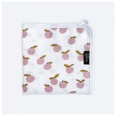 Одеяло Mjolk Персики/Солнышки 100х75 см белый/розовый/черный