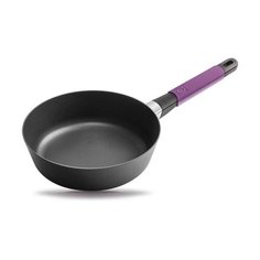 Сотейник Ø24cm, с баклажановой силиконовой ручкой, h=7 cm Squality