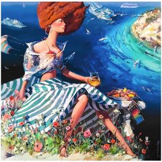 Деревянный пазл Little Heart "Летняя морская" 29х29 см, 263 детали