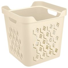 Корзина универс. "DELUXE" 286*286*286 ММ 18 Л (бежевый) "бытпласт" Econova