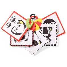 Развивающая игрушка BabyOno Обучающие карты Dream Team, белый/черный/красный