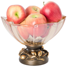 Фруктовница-конфетница Oliva Branch Gold Бронза Bogacho