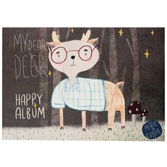 Альбом для рисования Kroyter 30л А4,склейка,бл.100г,тисн.фоль.HAPPY 00004 3 штуки Кройтер