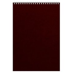 Блокнот на спирали А4 60л. бордо картон д/лог.клет.14ш Альт