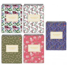 Блокнот А7,40л,клетка,гребень цветы.паттерн 3-40-253 в ассорт 10 штук Альт