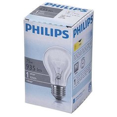 Электрическая лампа Philips стандартная/прозрачная 75W E27 CL/A55 (10/120) 4 штуки