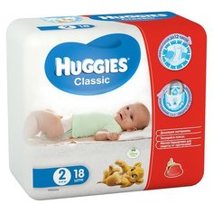 Huggies подгузники Classic 2 (3-6 кг), 18 шт.