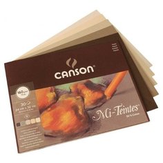 Canson Альбом-склейка Митант 5 "коричневых" цветов, 32х41, 160гр/м, 30 листов