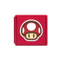 HORI Кейс для хранения 12 игровых карт Super Mario Гриб для консоли Nintendo Switch/Nintendo Switch Lite красный