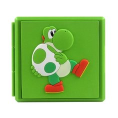 HORI Кейс для хранения 12 игровых карт Yoshi для консоли Nintendo Switch/Nintendo Switch Lite зелeный