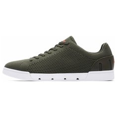 Мужские кроссовки SWIMS Breeze Tennis Knit цвет Olive/White размер 40