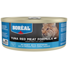 Влажный корм для кошек Boreal RED TUNA WITH WHITEFISH IN GRAVY 156 г (кусочки в соусе)